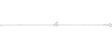 Platinum Initial Y Script Bracelet - view 3