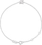 Platinum Initial Z Script Bracelet