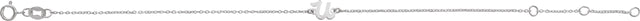 14K Gold Initial U Script Bracelet - White Gold - view 2