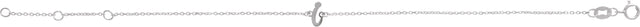 Platinum Initial I Script Bracelet - view 3