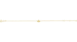 14K Gold Initial S Script Bracelet - Yellow Gold - view 2