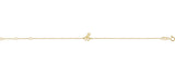 14K Gold Initial Y Script Bracelet - Yellow Gold - view 2
