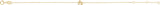 14K Gold Initial R Script Bracelet - Yellow Gold - view 2
