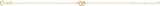14K Gold Initial X Script Bracelet - Yellow Gold - view 2