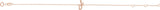 14K Gold Initial J Script Bracelet - Rose Gold - view 3