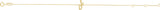 14K Gold Initial J Script Bracelet - Yellow Gold - view 2