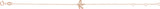 14K Gold Initial K Script Bracelet - Rose Gold - view 3