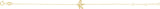 14K Gold Initial K Script Bracelet - Yellow Gold - view 2