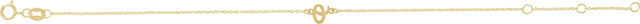 14K Gold Initial O Script Bracelet - Yellow Gold - view 2