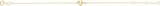 14K Gold Initial V Script Bracelet - Yellow Gold - view 2
