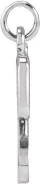 14K Gold Initial Y Petite Necklace or Pendant - White Gold - view 4