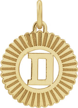 10K Gold Initial D Pendant - Yellow Gold