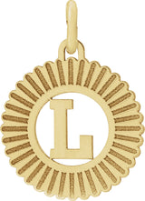 10K Gold Initial L Pendant - Yellow Gold