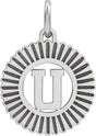 10K Gold Initial U Pendant - White Gold
