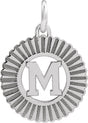 10K Gold Initial M Pendant