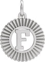 10K Gold Initial F Pendant