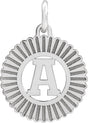 10K Gold Initial A Pendant