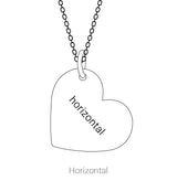 14K Gold Be Posh Engravable Heart Pendant - Rose Gold - view 7