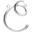 Platinum Initial C Script Necklace