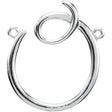 Platinum Initial O Script Necklace