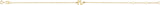 14K Gold Initial N Script Bracelet - Yellow Gold - view 2