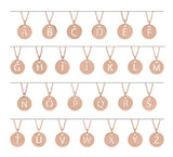 14K Gold Initial H Necklace or Pendant - Rose Gold - view 2