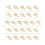 14K Gold Round Natural Diamond Accented Initial Ring - Yellow Gold - view 7