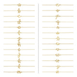 14K Gold Initial P Script Bracelet - Rose Gold - view 2