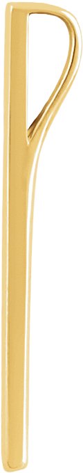 14K Gold Bar Necklace or Pendant - view 2