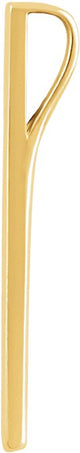 14K Gold Bar Necklace or Pendant - view 2