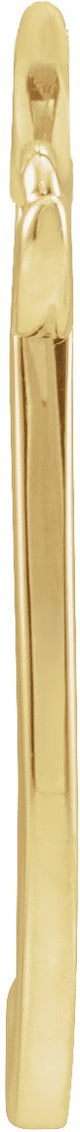 10K Gold Initial Y Script Necklace - Yellow Gold - view 2
