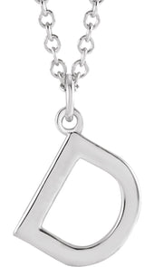 Platinum Initial D Necklace
