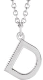 Platinum Initial D Necklace