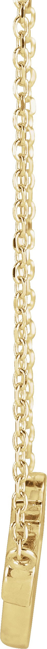 14K Gold Faith Necklace - Yellow Gold - view 2