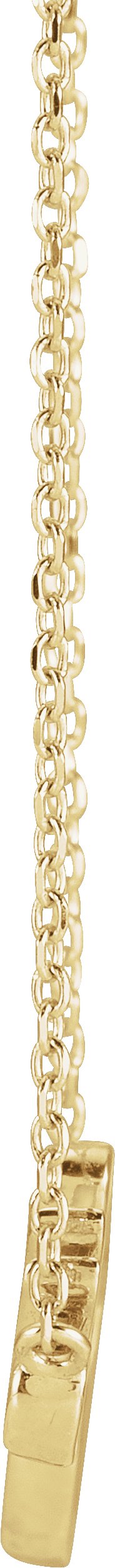 14K Gold Faith Necklace - Yellow Gold - view 2