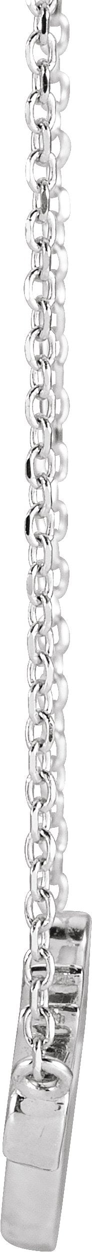 Platinum Faith Necklace - view 2