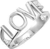 14K Gold Love Ring II - White Gold