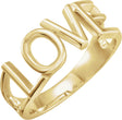 14K Gold Love Ring II - Yellow Gold