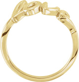 14K Gold Love Ring - Yellow Gold - view 4