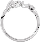14K Gold Love Ring - White Gold - view 4
