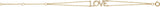 14K Gold Round Natural Diamond Love Bracelet - Yellow Gold - view 4