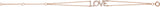 14K Gold Round Natural Diamond Love Bracelet - Rose Gold - view 4