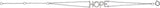 14K Gold Round Natural Diamond Hope Bracelet - White Gold - view 4