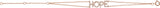 14K Gold Round Natural Diamond Hope Bracelet - Rose Gold - view 4