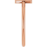 14K Gold Initial K Ring - Rose Gold - view 4