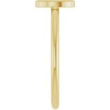 14K Gold Initial D Ring - Yellow Gold - view 4