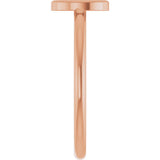 14K Gold Initial D Ring - Rose Gold - view 4