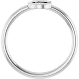 Platinum Initial C Ring - view 2