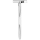 14K Gold Initial G Ring - White Gold - view 4