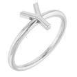 Platinum Initial Y Ring